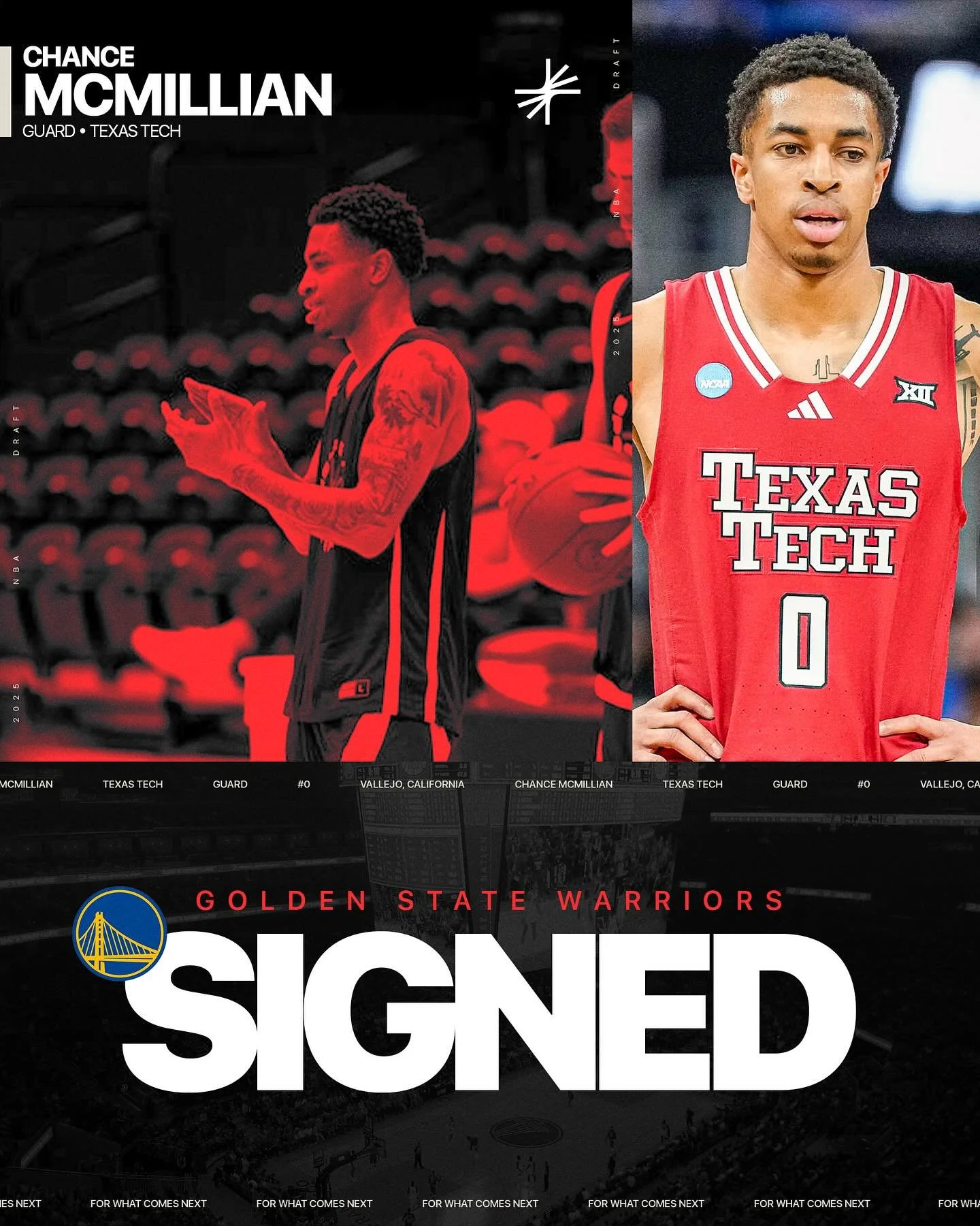 ☀️ @chance.mcmilly ✍️ @warriors 

#ForWhatComesNext