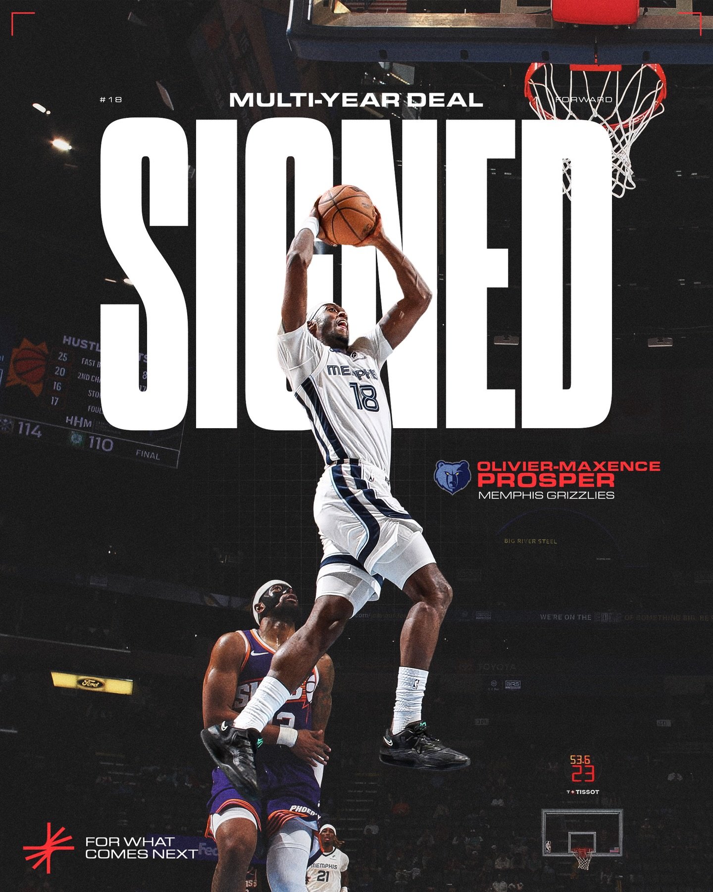 Congratulations @omaxprosper on signing a multi-year deal with the @memgrizz 🐻

#ForWhatComesNext