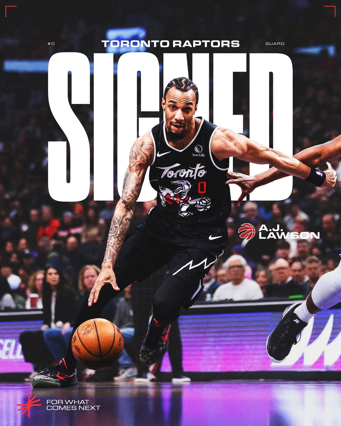 Congratulations @ajlawson on being converted to a standard contract with the @raptors 🇨🇦

#ForWhatComesNext