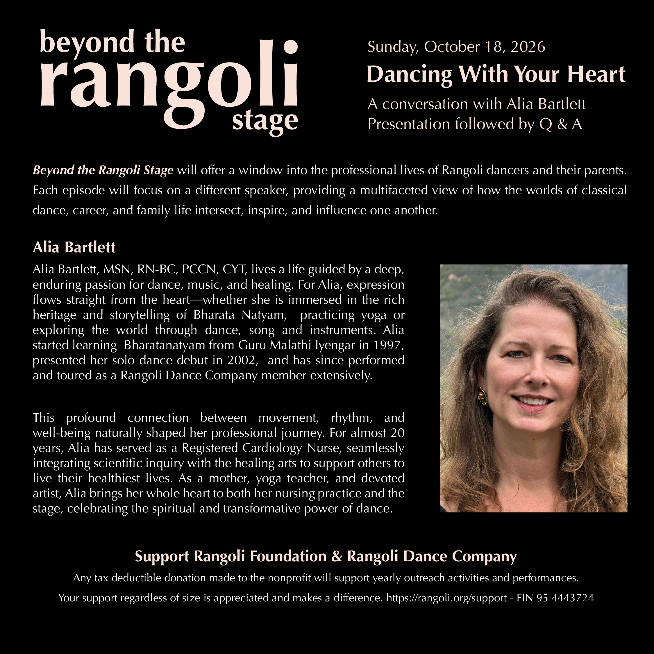 Beyond the Rangoli Stage: Dancing With Your Heart