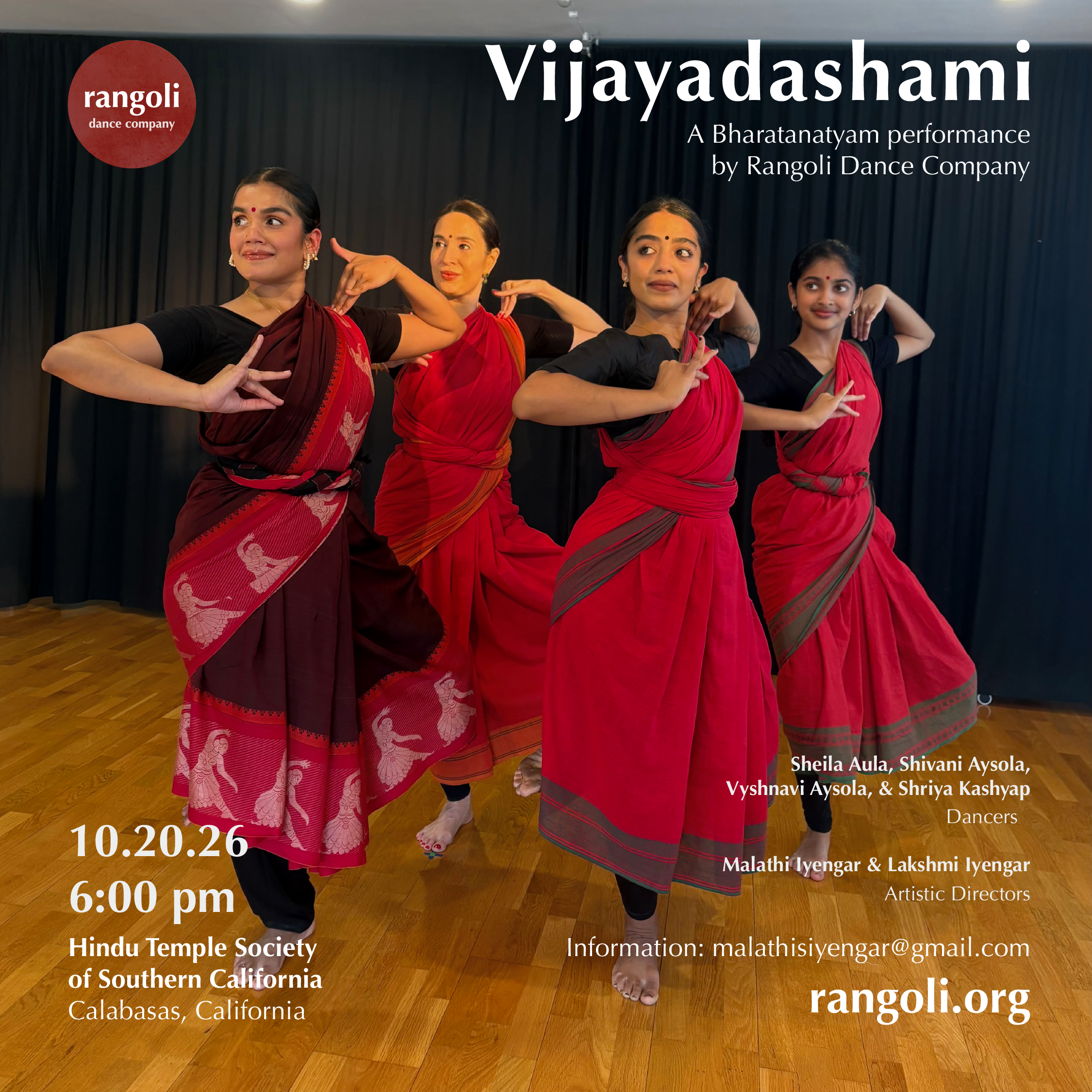 Vijayadashami - a Bharatanatyam performance by Rangoli Dance Company