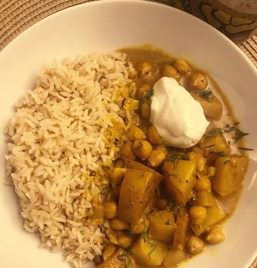 Sweet Potato Chickpea Curry