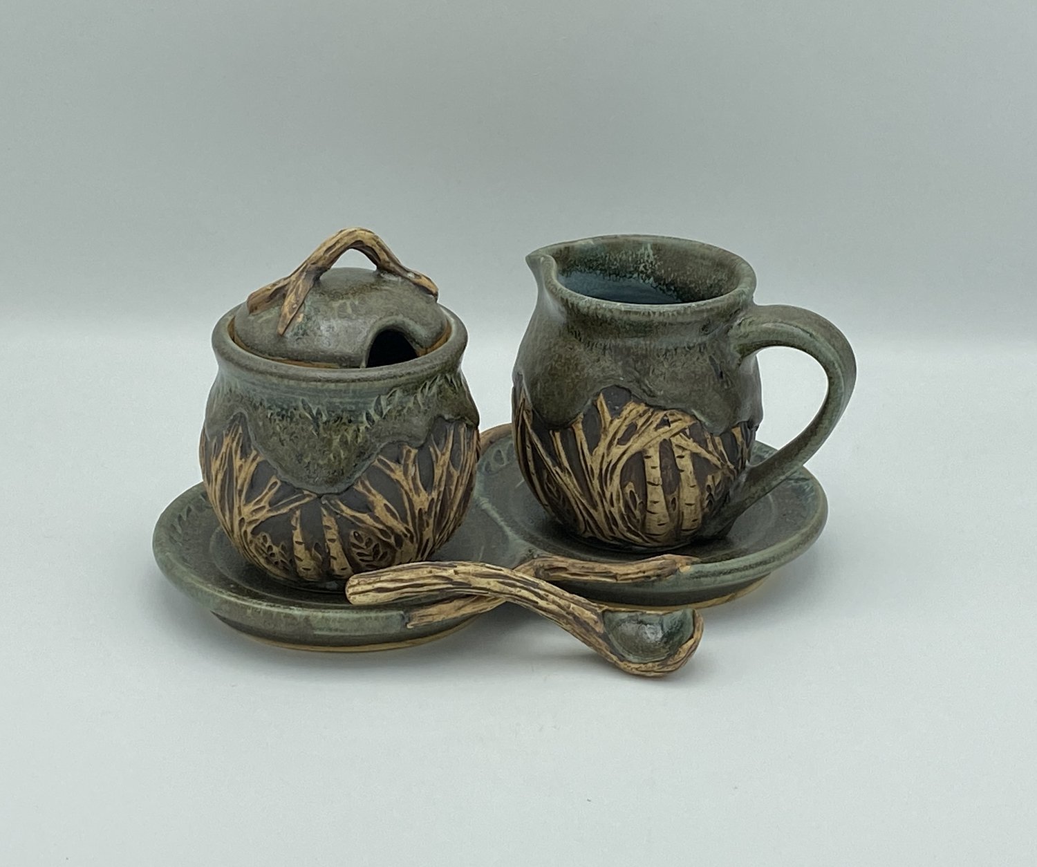 Creamer/Pitcher Set — Woodland Vessels Pottery