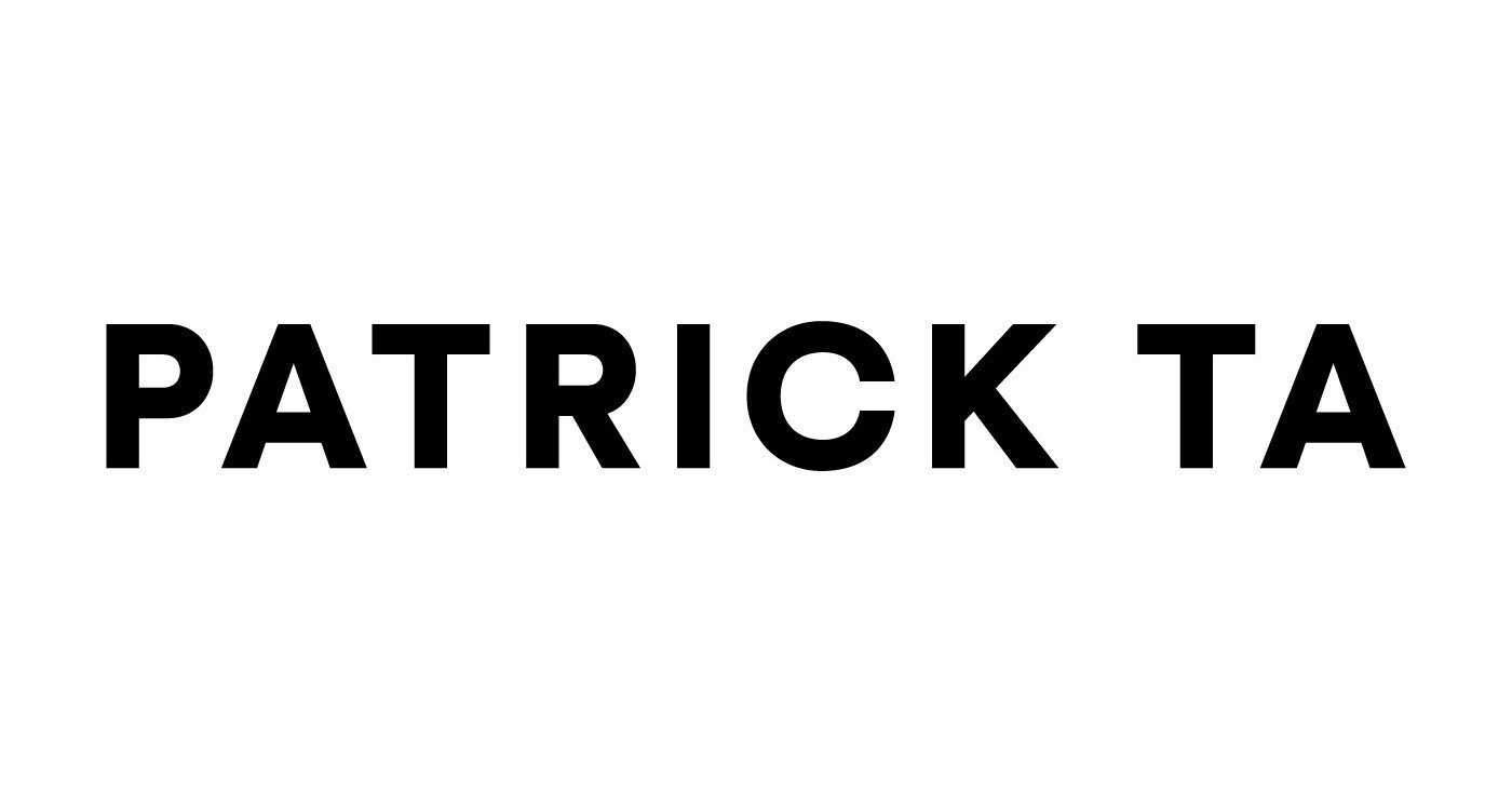Text reading 'Patrick Ta' in bold black letters on a white background.