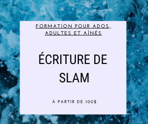 Atelier pour ados, adultes et aînés : écriture de slam 