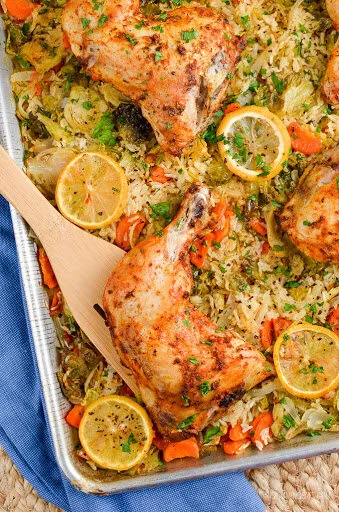 Lemon Chicken and Garlic Bake
