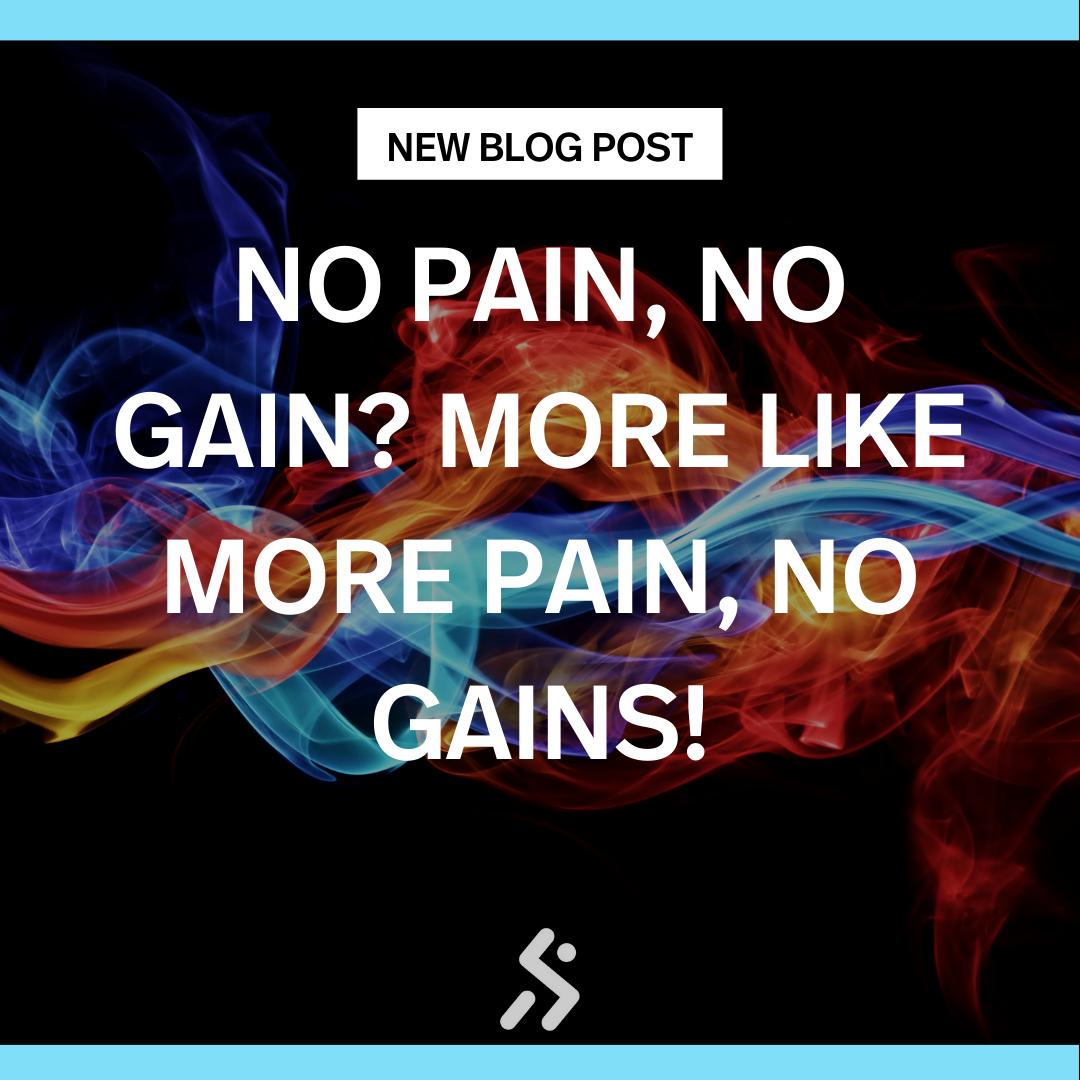 Training to Build Muscle, develop strength or lose fat should not leave you hurt