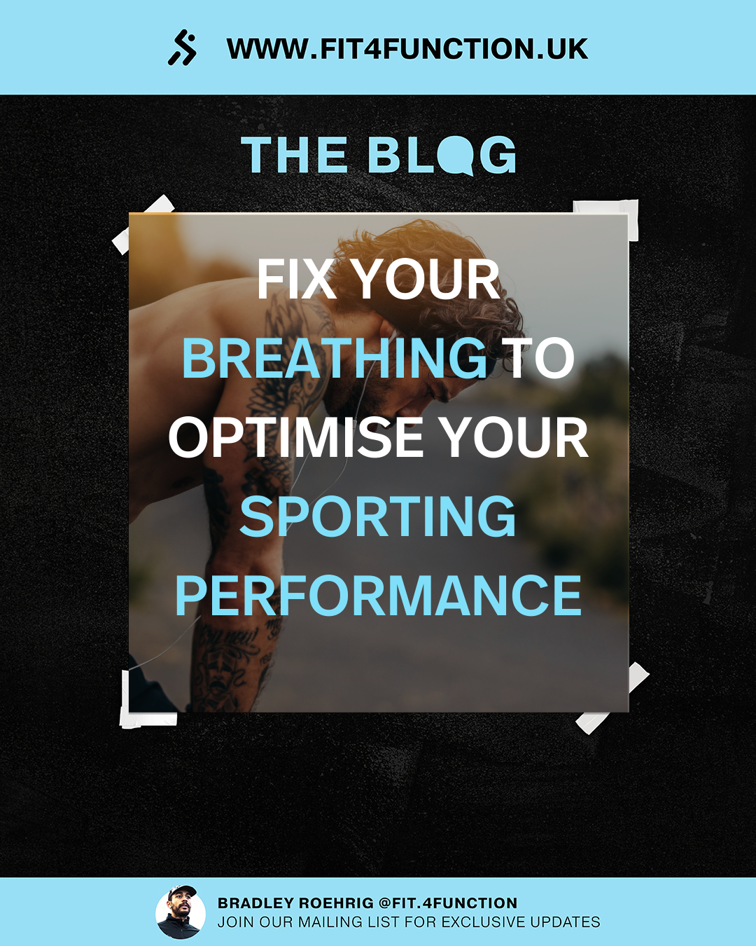 FIX YOUR BREATHING TO OPTIMIZE YOUR Sporting PERFORMANCE