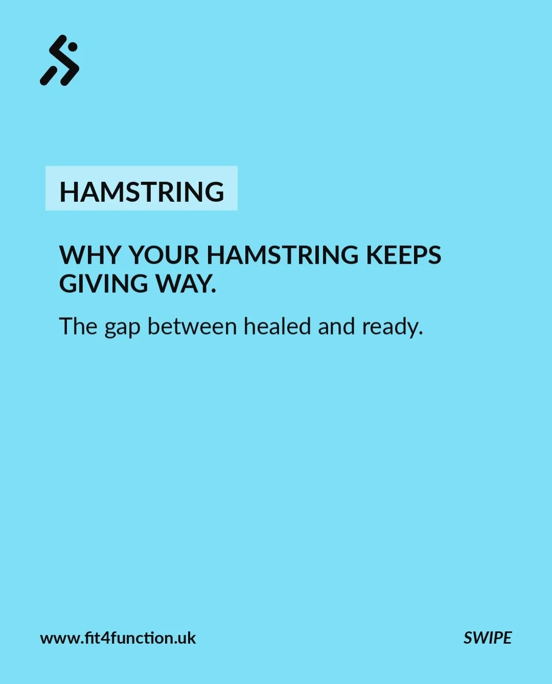 A hamstring can feel fine running and still fail when it comes to sprinting under fatigue. 

What is usually missing is eccentric strength, strength at length, and exposure to high speed running. 

Skip those and the reinjury rate climbs. 

Re injury