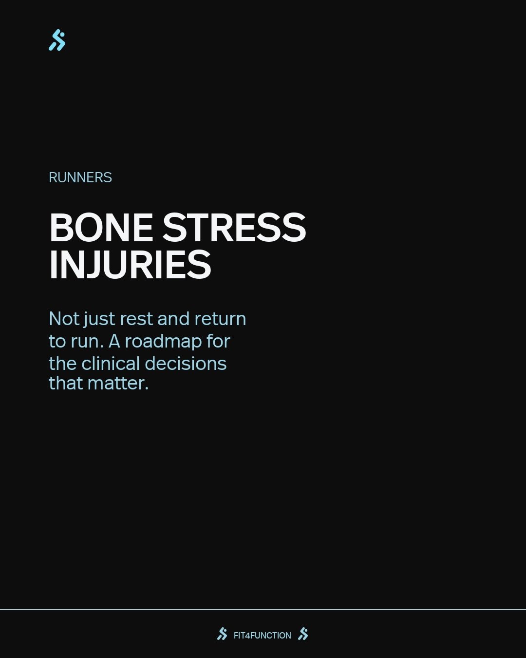 Bone stress injuries are some of the trickiest injuries to manage in runners.

It&rsquo;s not a case of just rest and return to run.

The challenge is knowing what clinical decisions to make and when. 

Can you keep running? Do you need imaging? 
Is 