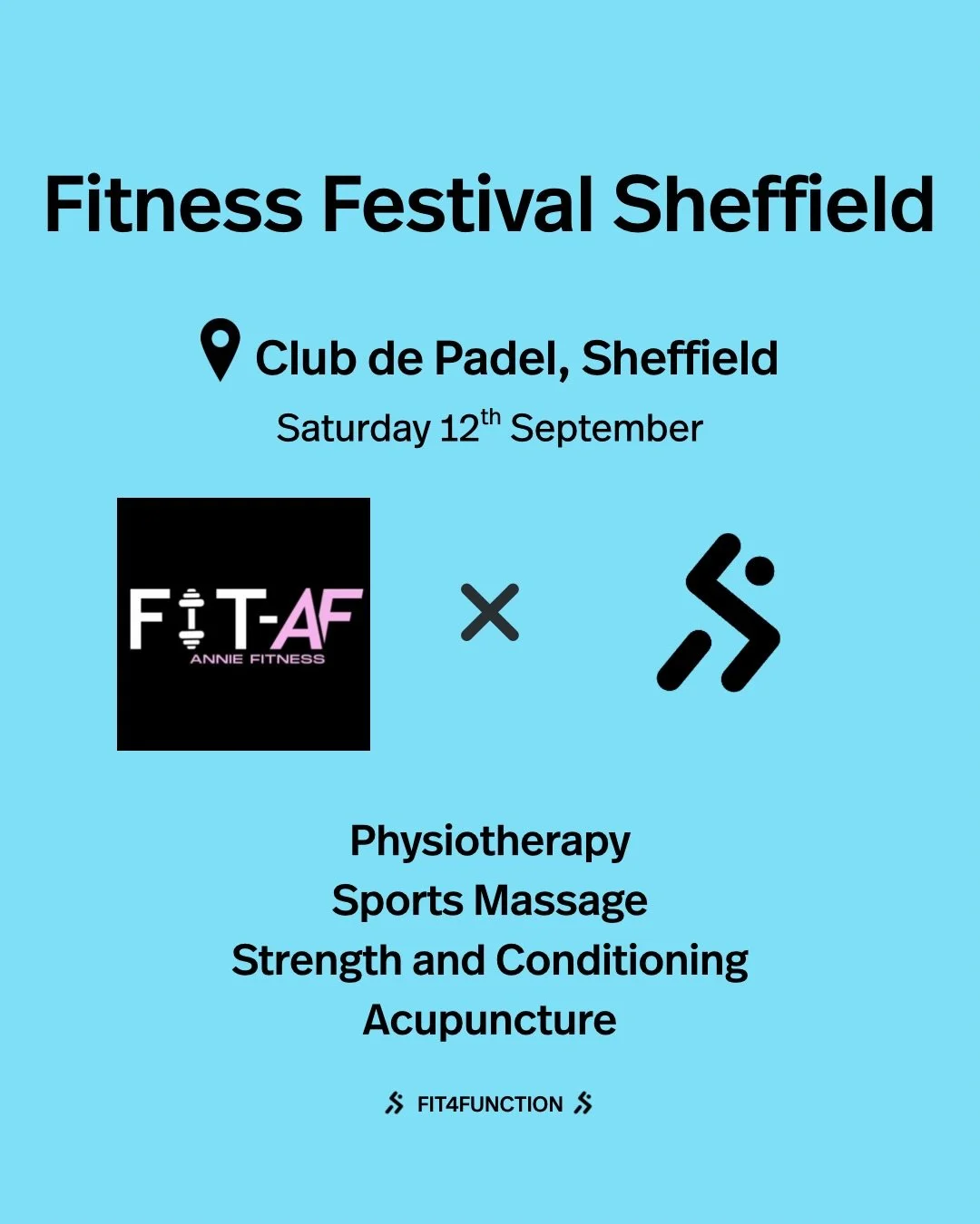 We&rsquo;re excited to be joining Elevate &amp; Align, a Sheffield fitness and wellbeing festival at Club de Padel on Saturday 12th September 💜

Bradley and Ollie will be there representing FIT4FUNCTION, providing completely free:

&bull; Injury ass