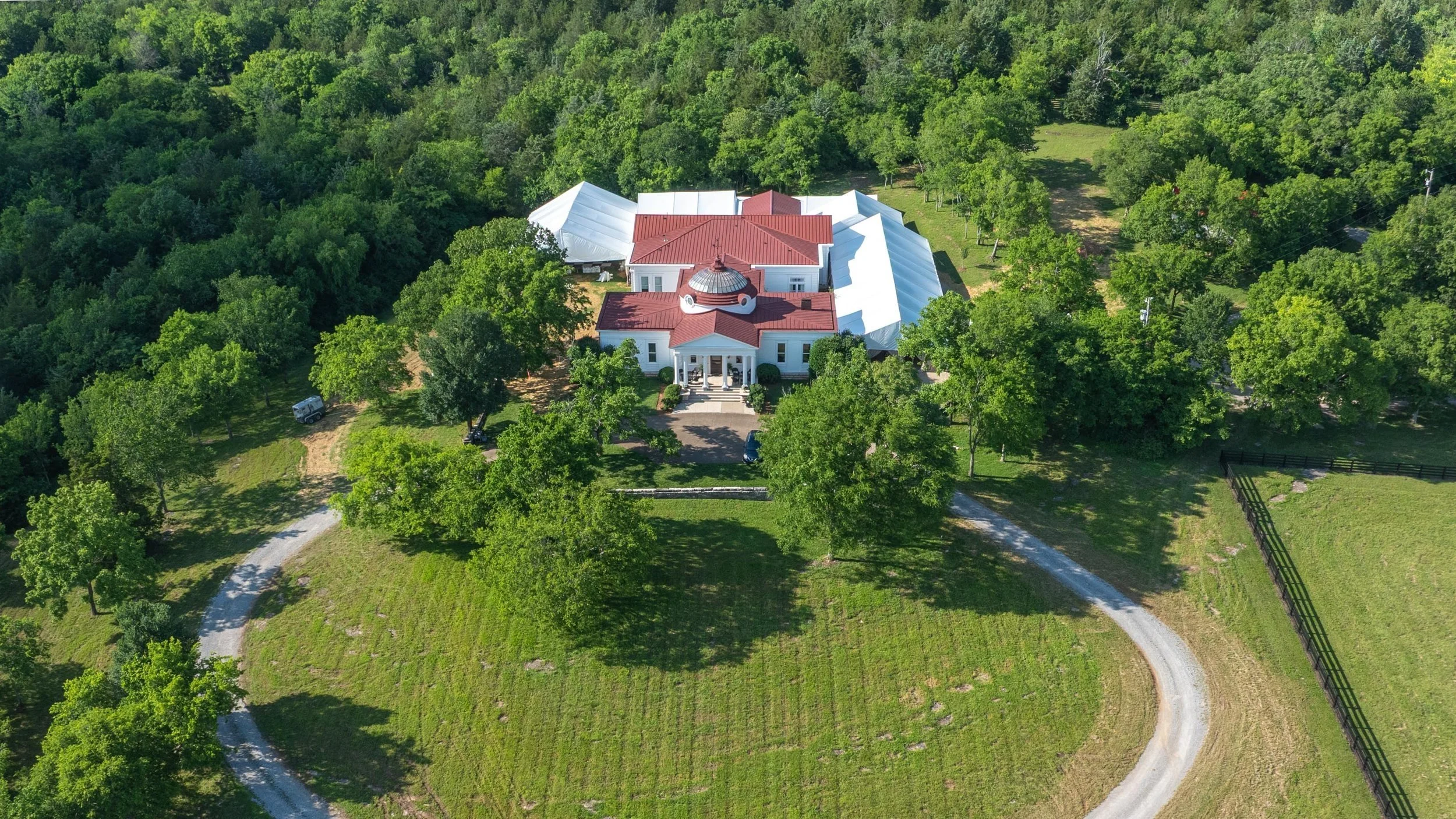 Nashville Drone Co Photo of Franklin TN Wedding Venue