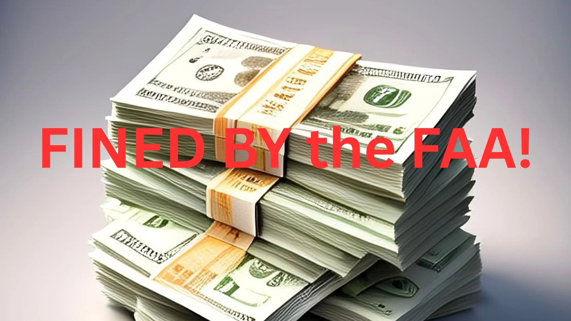 Fined by the FAA
