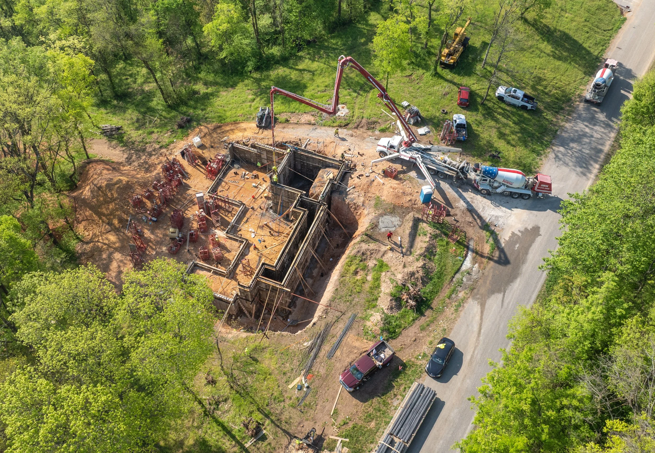 Concrete Pour From Above