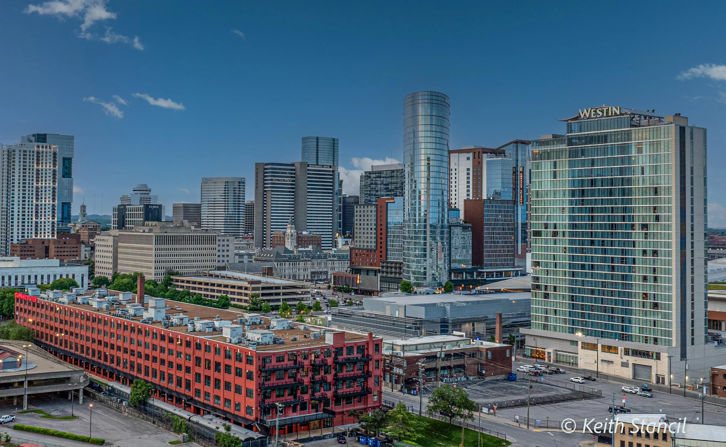 Nashville Skyline view from the north side