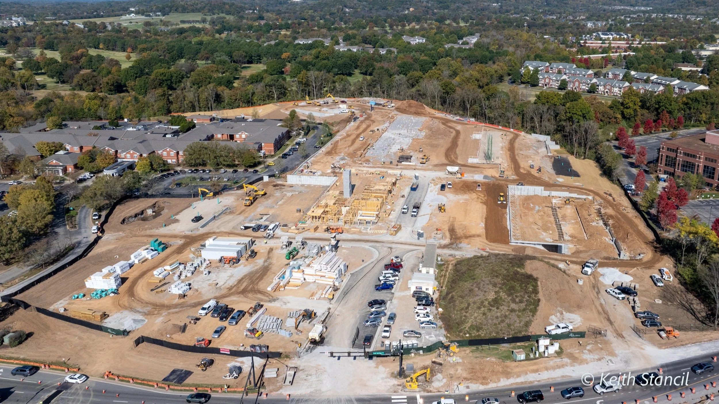 Nashville Drone Co Aerial Photo Ellison Cool Springs