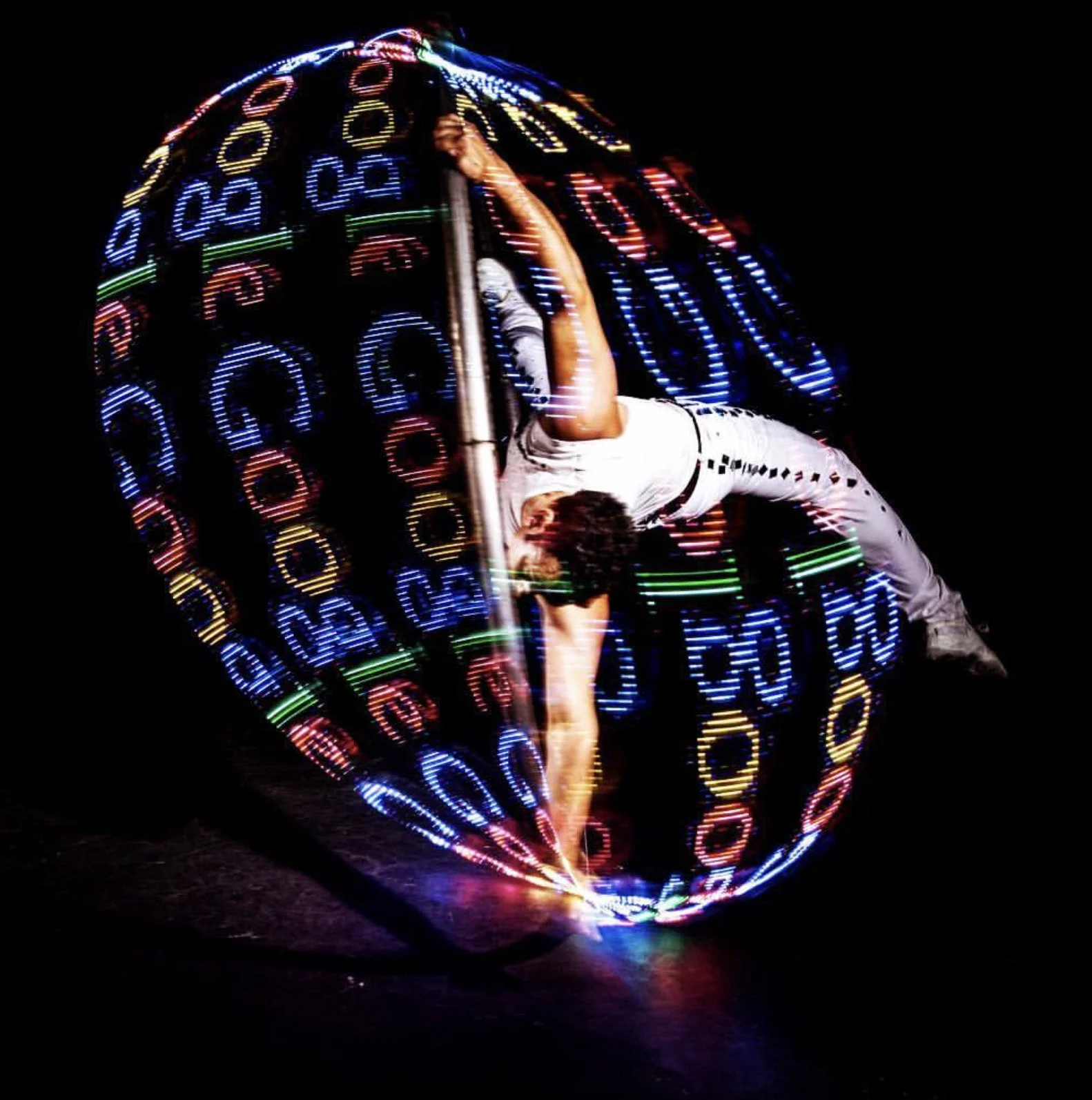 LED Cyr Wheel Act