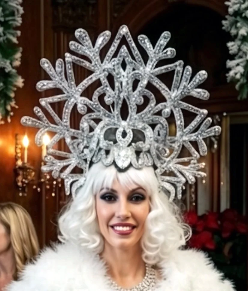 Winter Wonderland:Strolling Champagne: Silver Snowflake