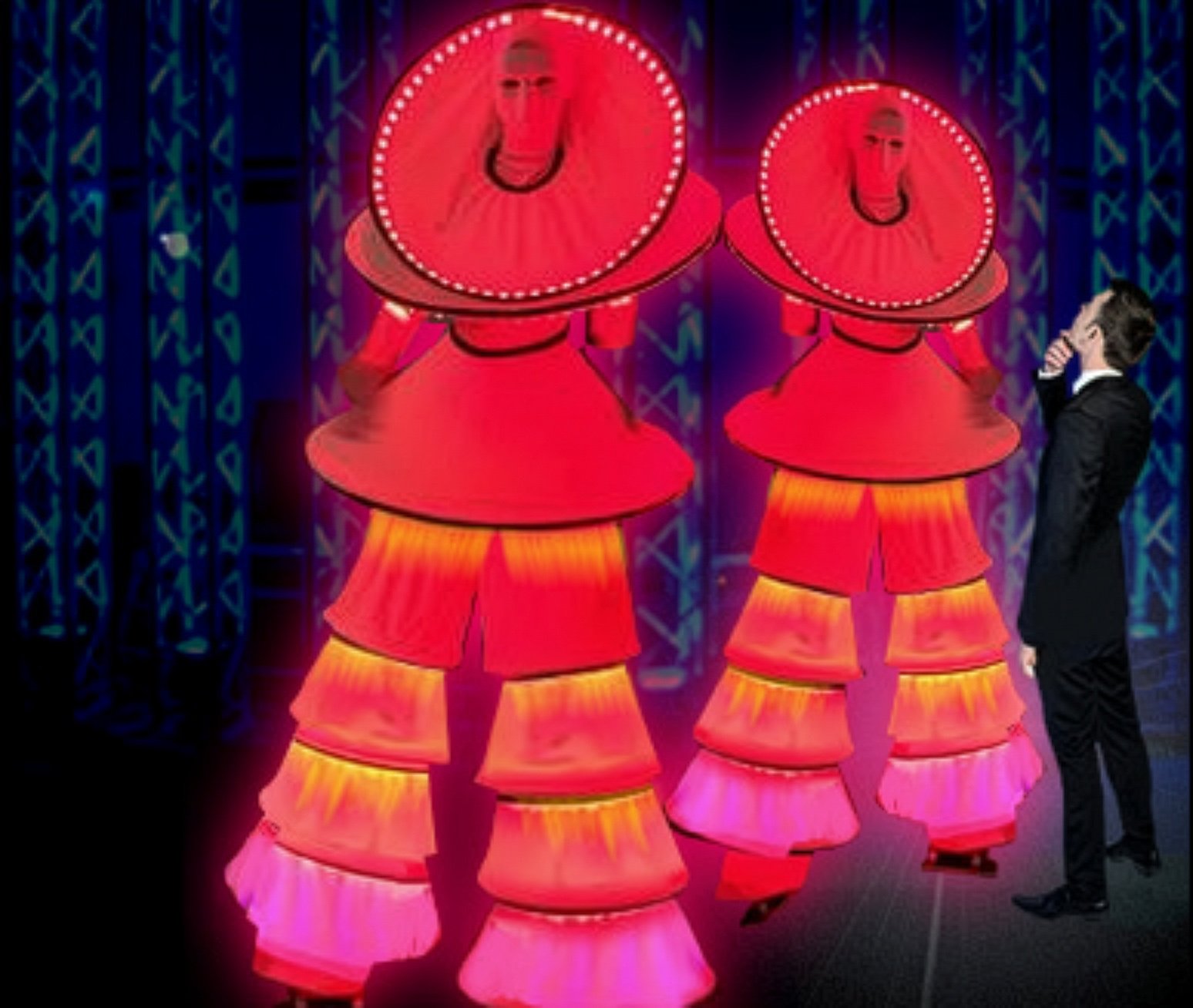 LED Stilt Characters