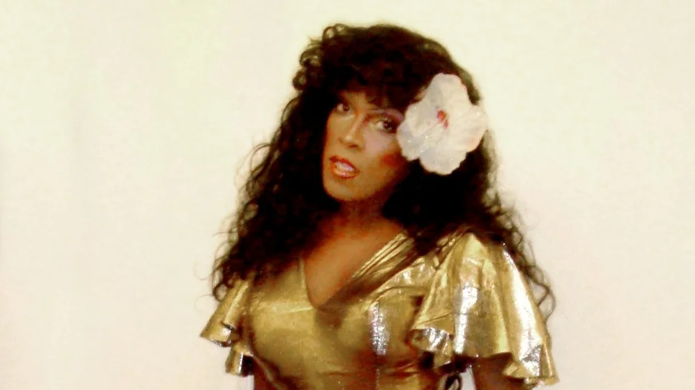 donna summer gold dress Book a Drag Impersonator in NYC, New Jersey, or Connecticut. The Queen of Disco lives! Rachel Allan Dresses