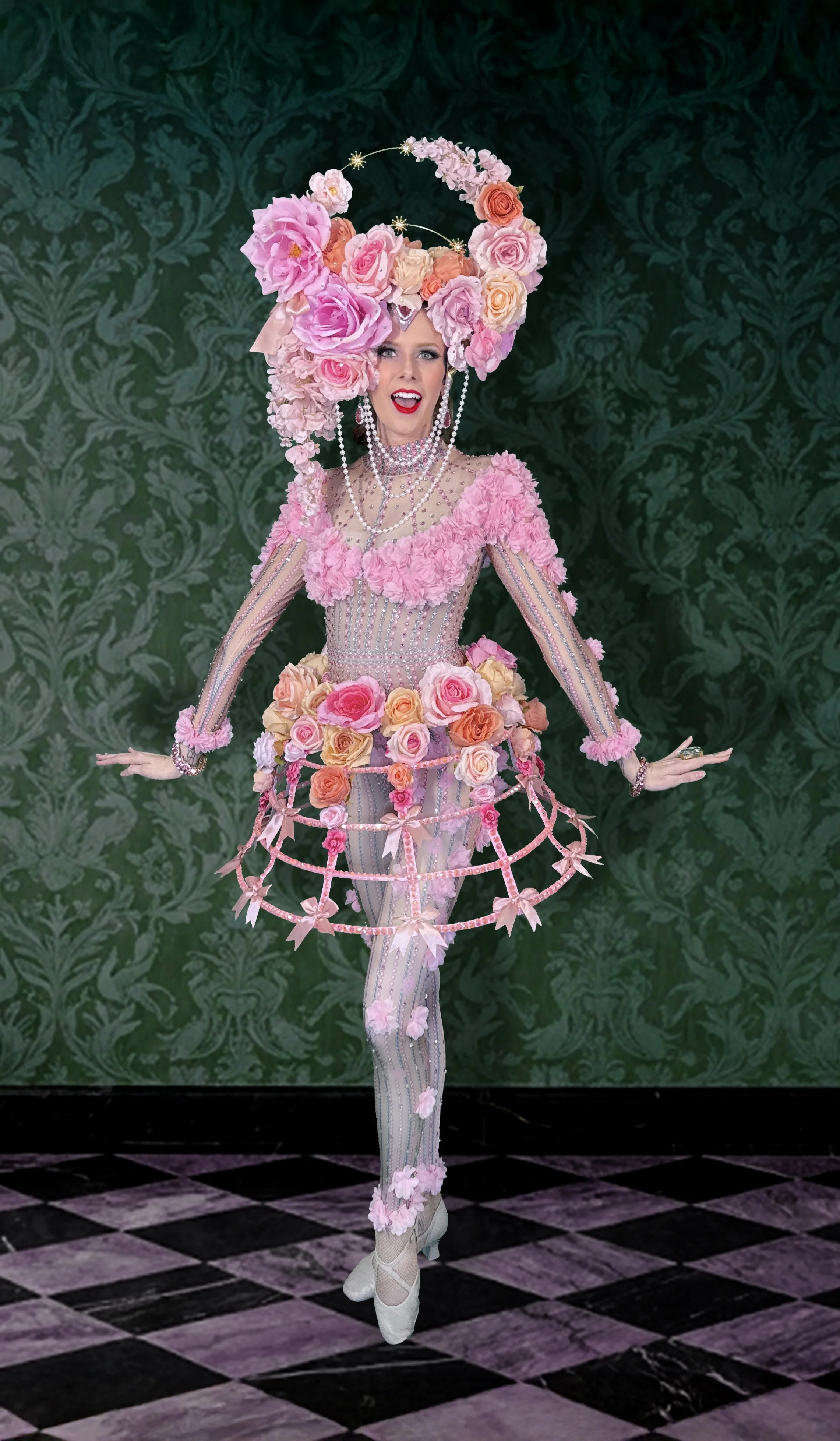 Pink Floral Greeters / Dancers