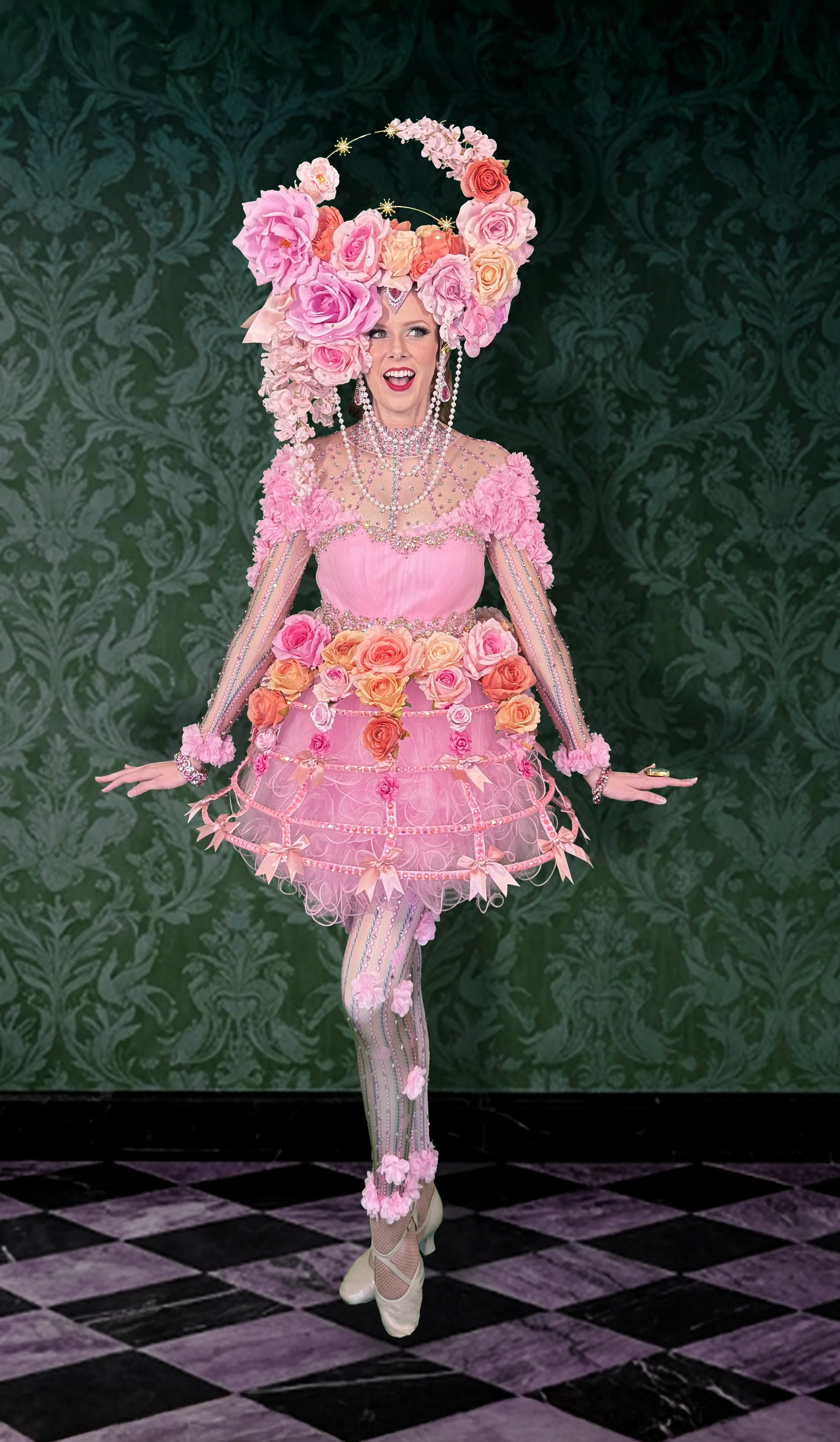 Pink Floral Greeters / Dancers