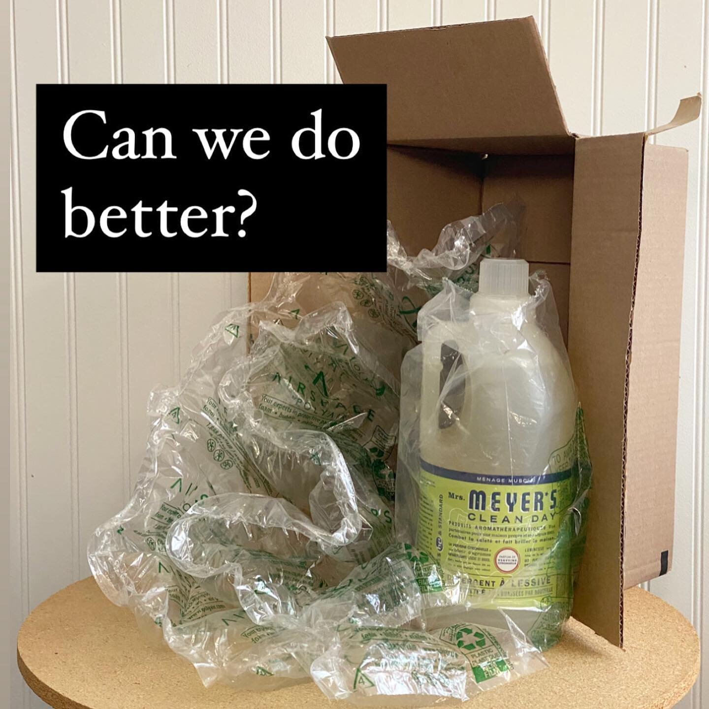This is how much waste I generated by ordering one cleaning product online. 

In our one-click convenience society, it&rsquo;s tough to sustain ecological habits. 

Props to @nelliesclean for making reusable packaging AND zero-waste refills available