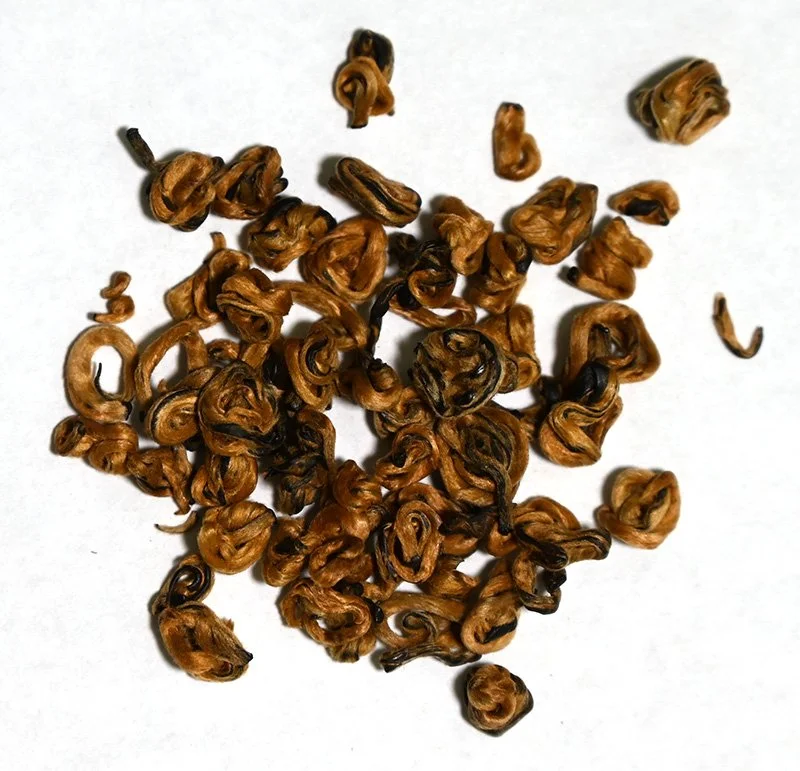 Golden spiral loose tea