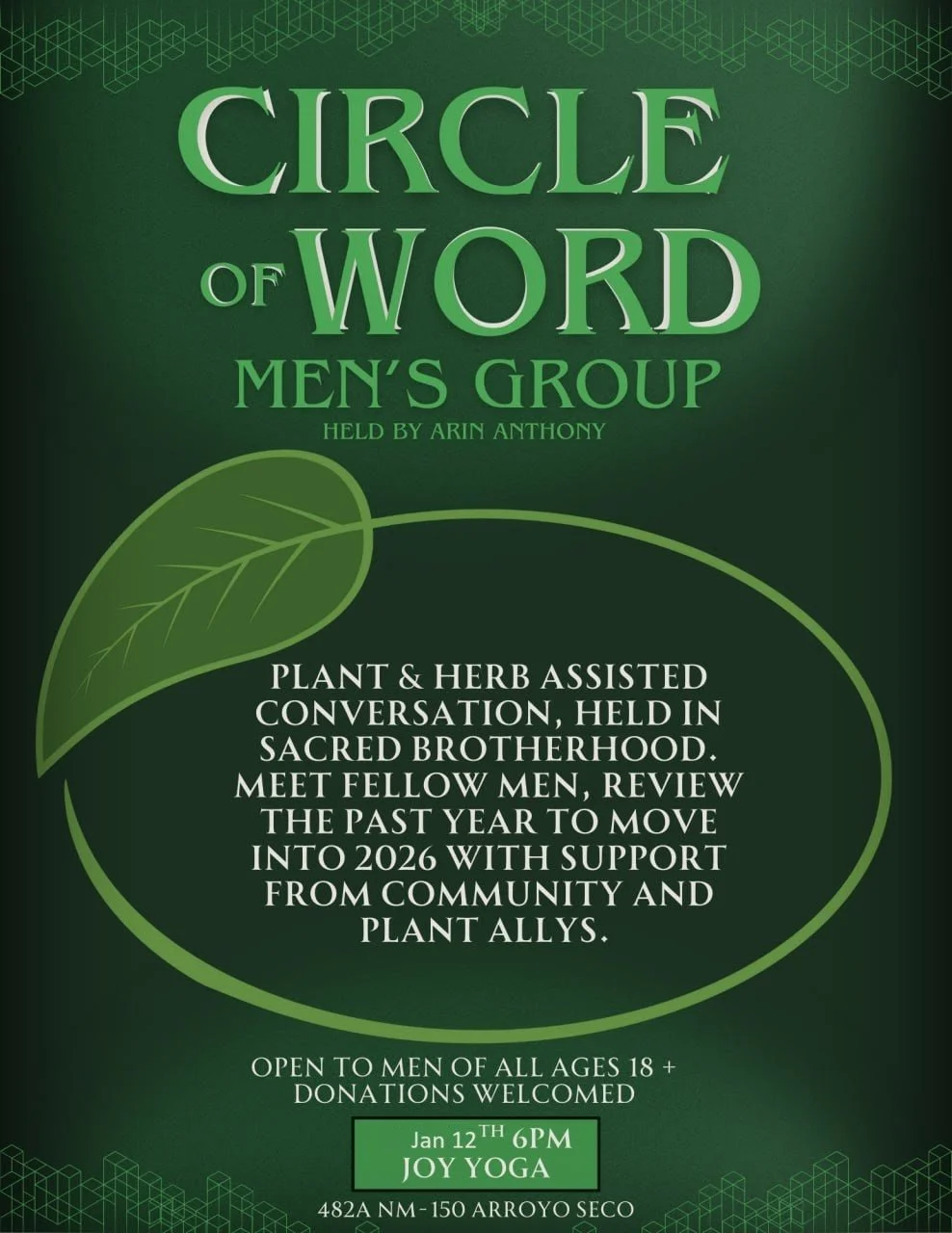 Circle of Words- A Men's Group 