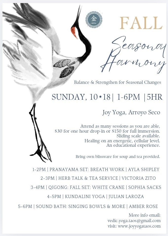 Fall Seasonal Harmony- Day Event 