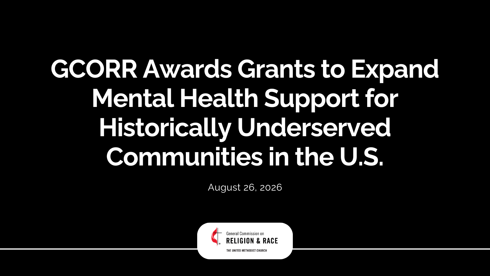 GCORR Awards Grants to Expand Mental Health Support for Historically Underserved Communities in the U.S.&nbsp;