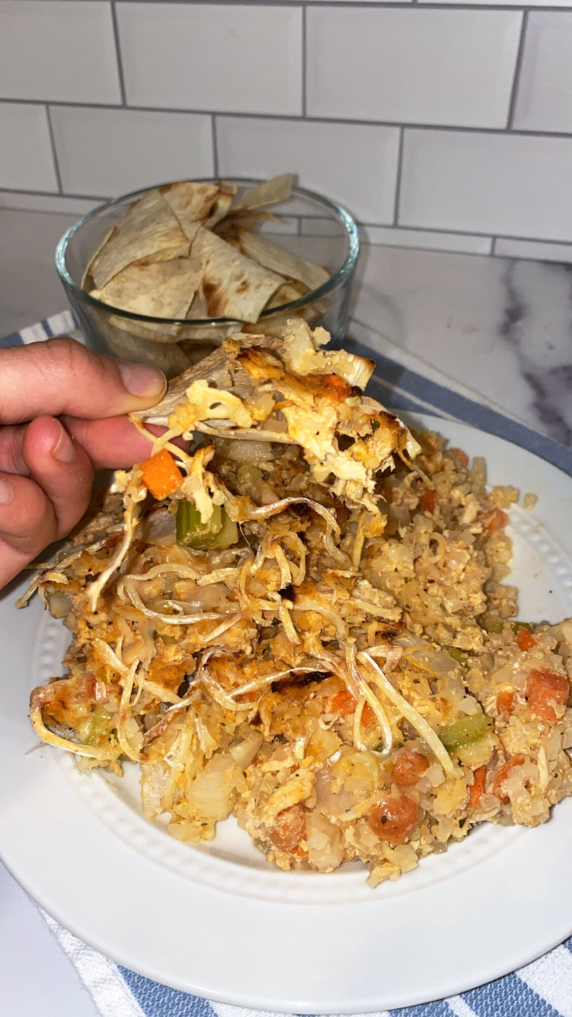 Buffalo Chicken Casserole