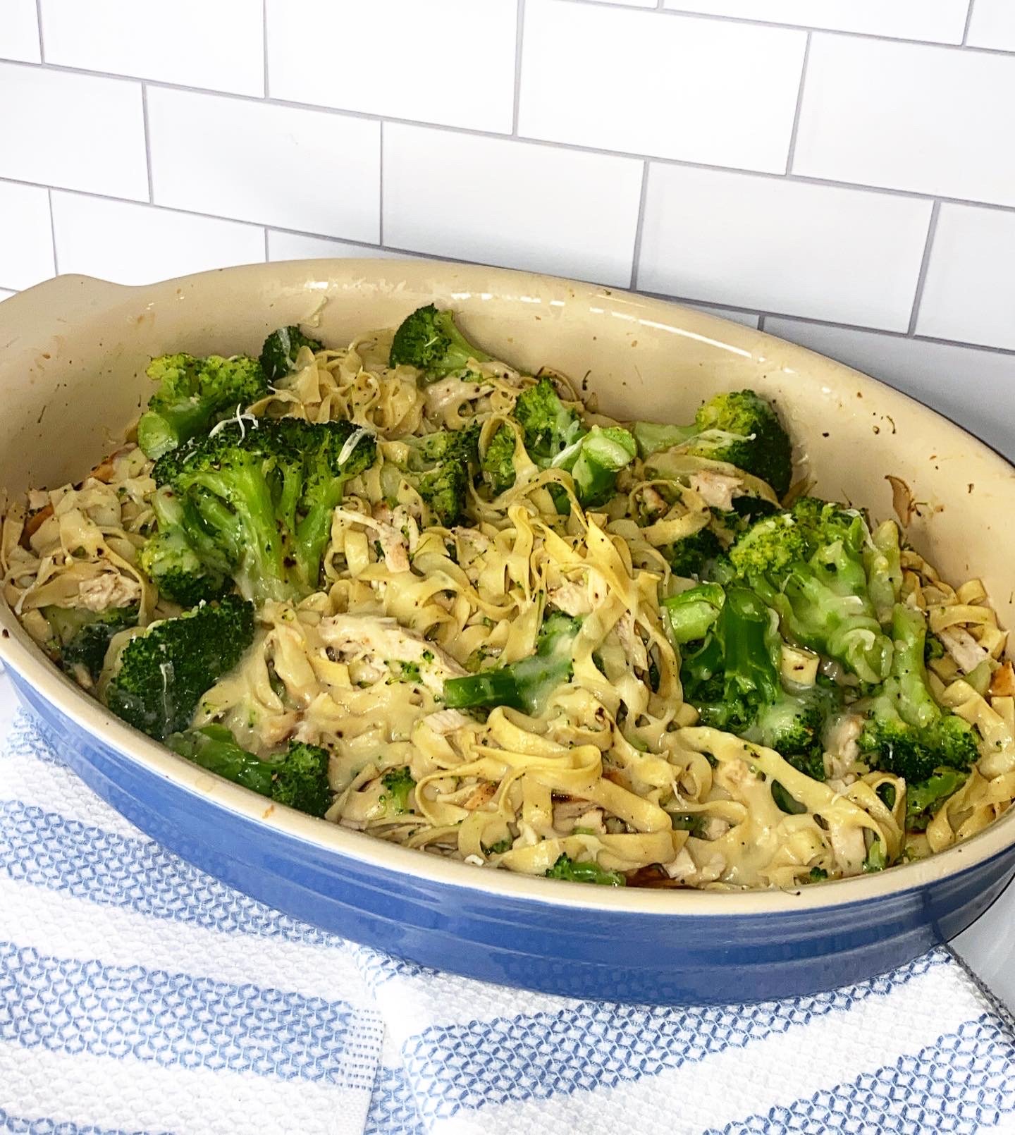 Chicken Alfredo Bake