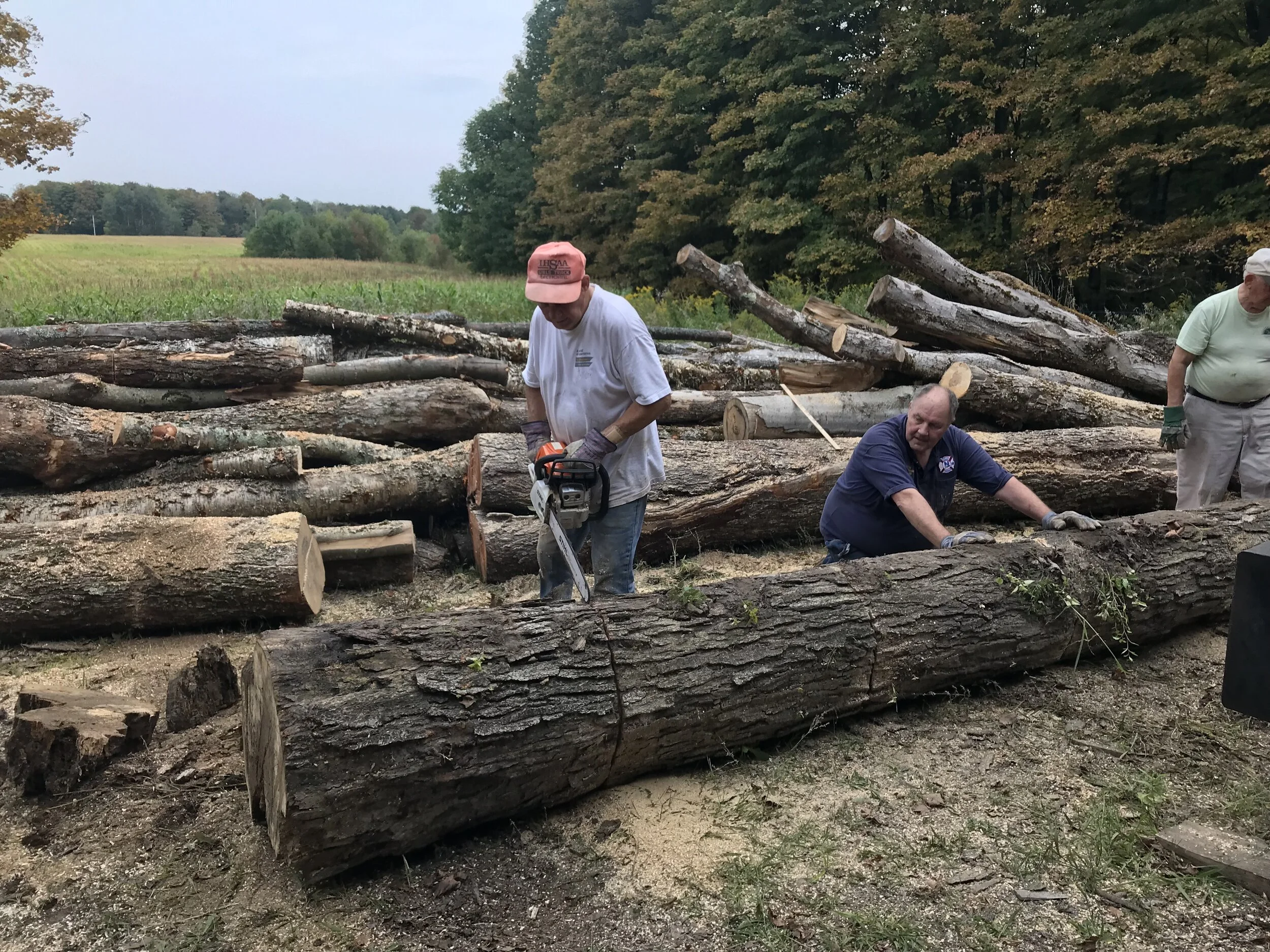 Splitting wood, 2019