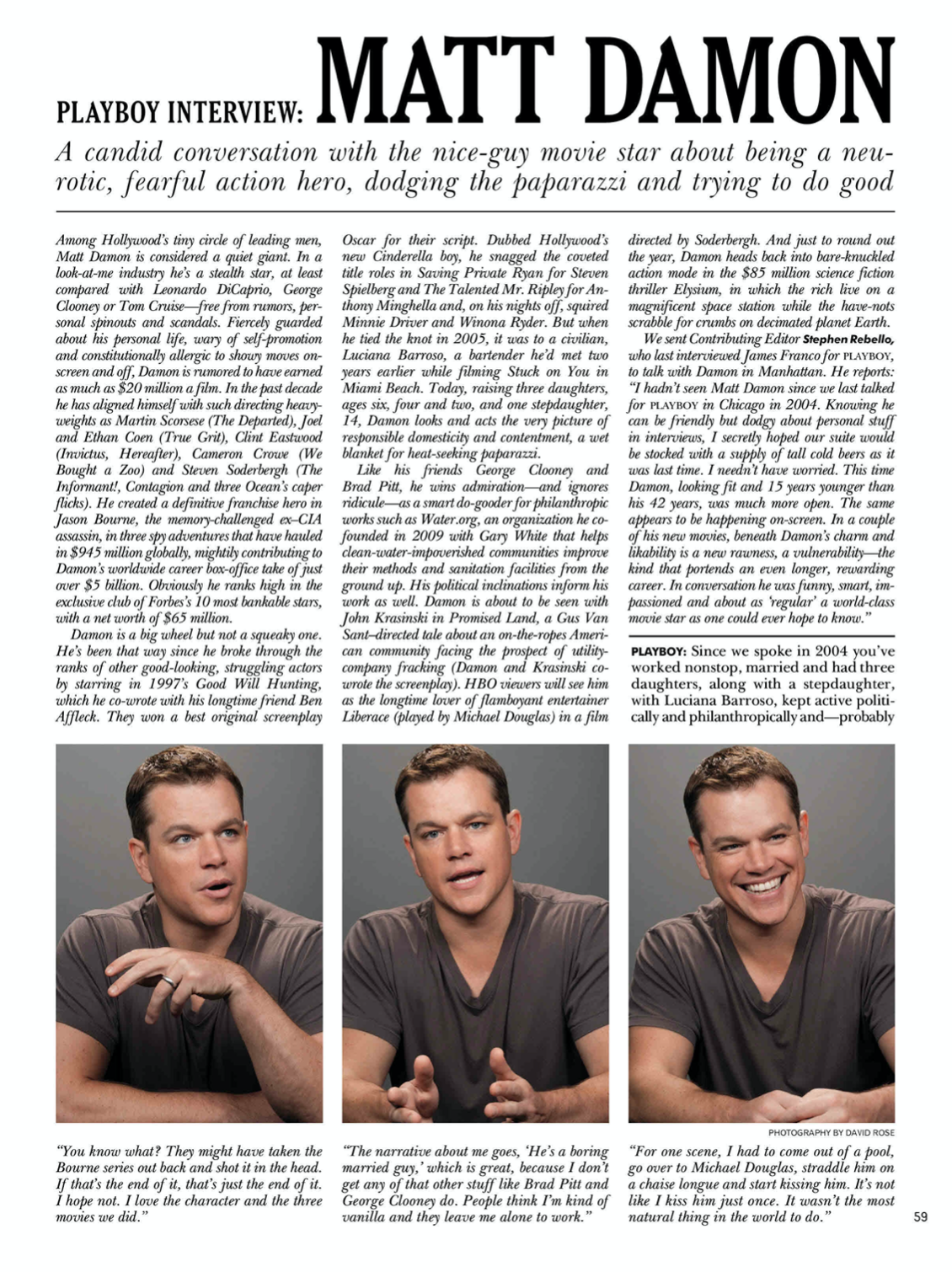 Interview: Matt Damon