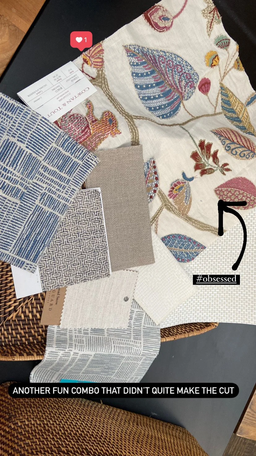 Design scheme for a low-country craft room.