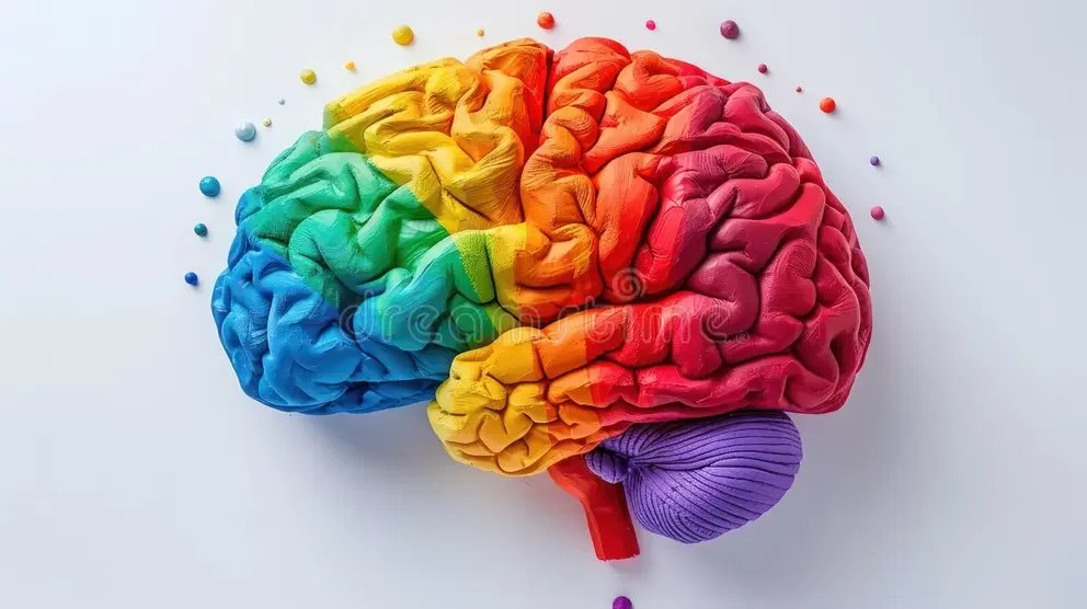 Image of a human-brain-shape-rainbow-symbolizing-neurodiversity