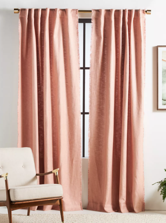 Blush Linen Curtains