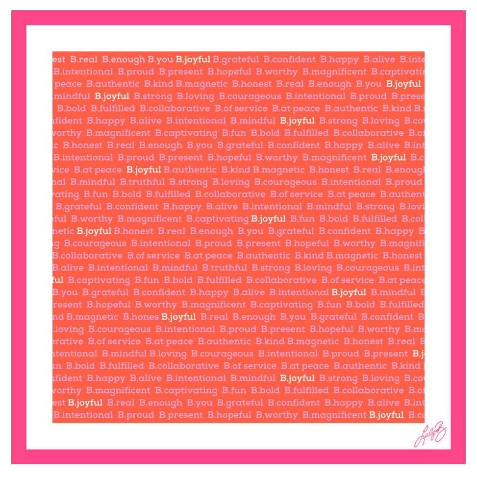B. intentional scarf (coral)