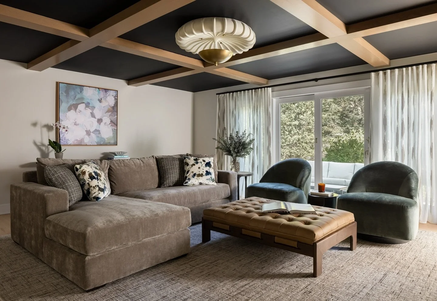 Proof that family-friendly can still be stunning.

Where comfort meets intention 🤍

This family room was designed for real life &mdash; cozy movie nights, weekend lounging, and effortless entertaining &mdash; all wrapped in soft textures and timeles