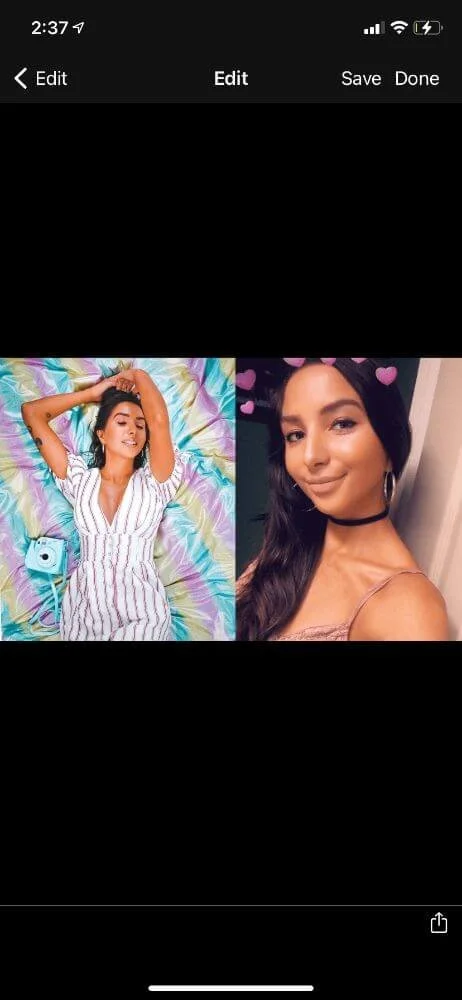 How To Combine 2 Photos Side By Side On IPhone (Stitch Photos)
