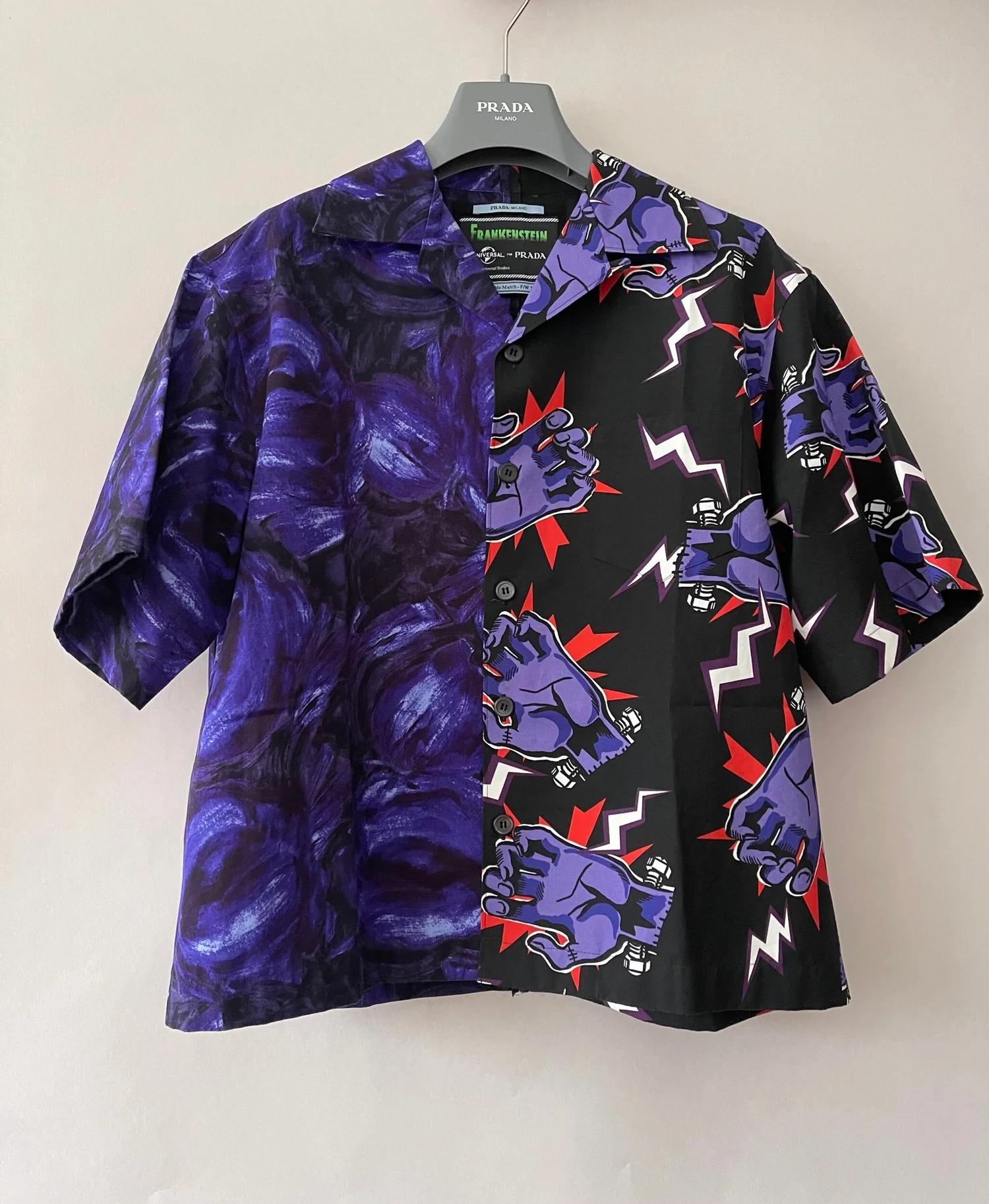 Prada Frankenstein Double Match Bowling Shirt — CONSUMED