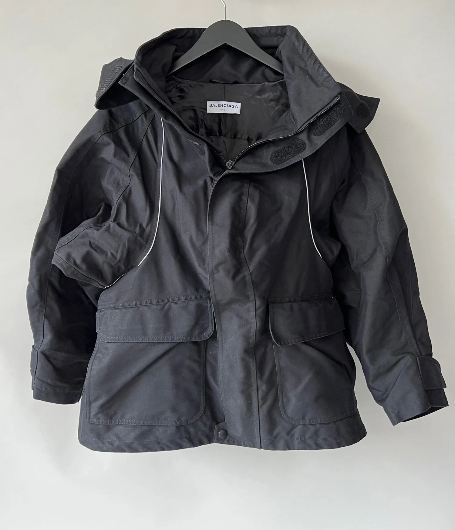 Balenciaga Swing Parka Jacket CONSUMED