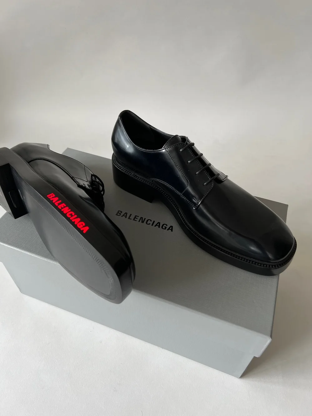 Balenciaga LED Light-Up Leather Derby Shoes — CONSUMED Balenciaga LED Light-Up Leather Derby Shoes — CONSUMED