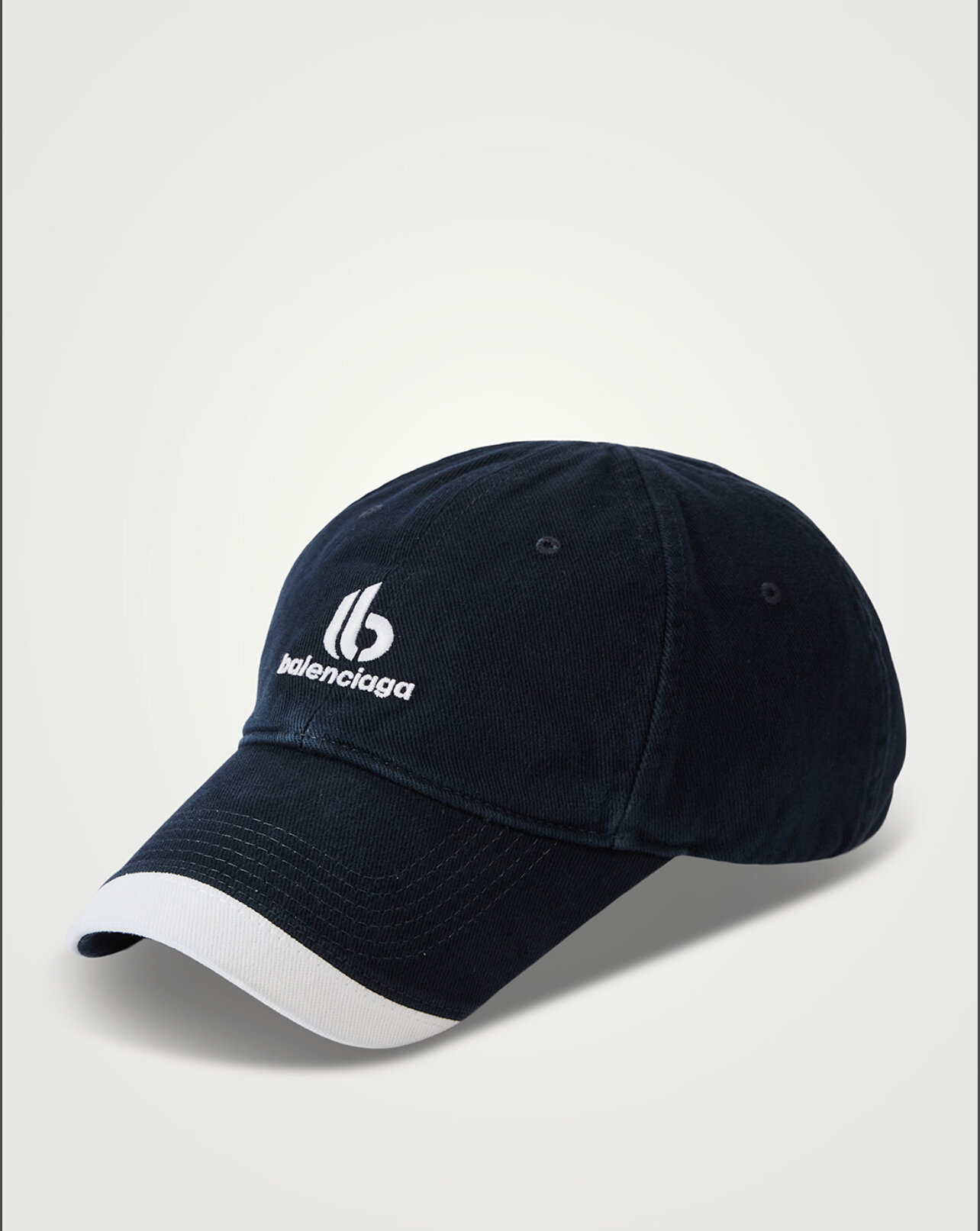 Balenciaga Double B Logo Baseball Cap Hat — CONSUMED