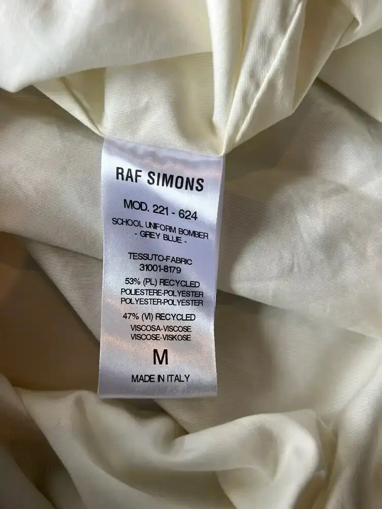 Raf Simons School Uniform Bomber Jacket — CONSUMED