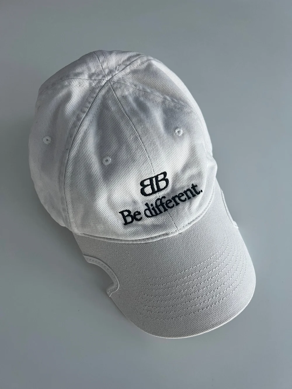 Balenciaga Be Different Logo Hat — CONSUMED