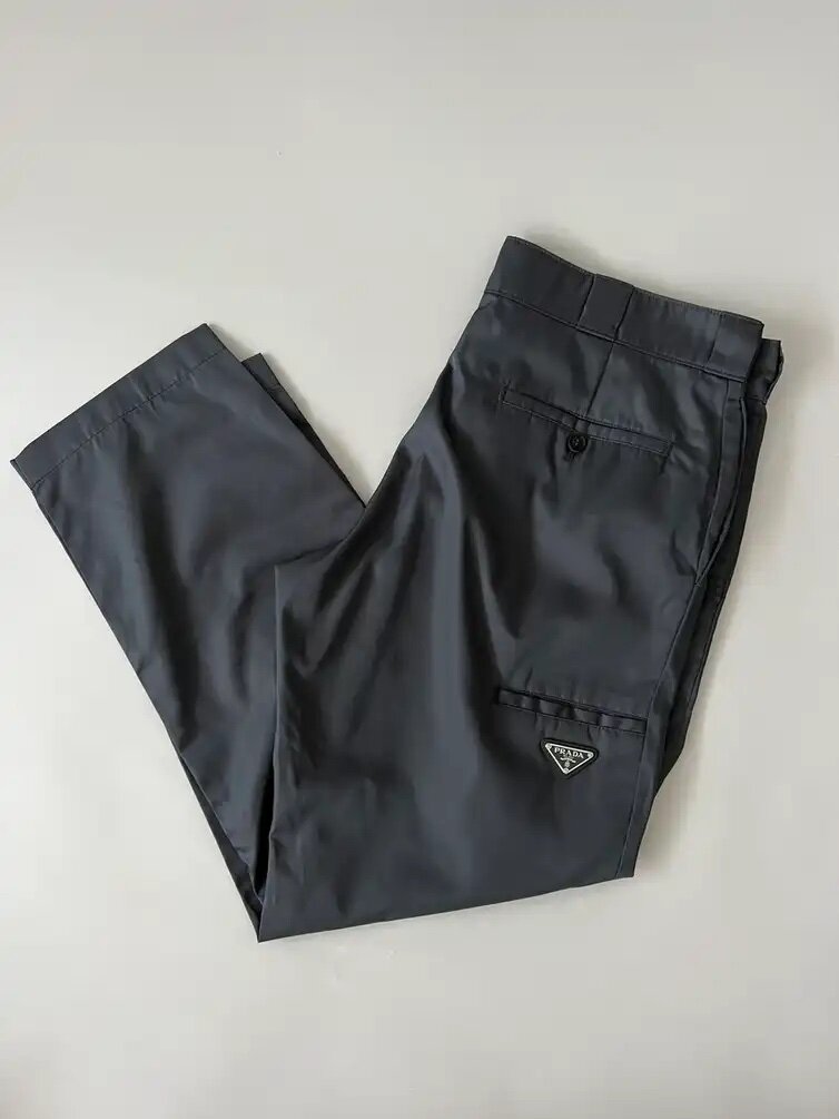 Prada Nylon Gabardine Cropped Trousers — CONSUMED
