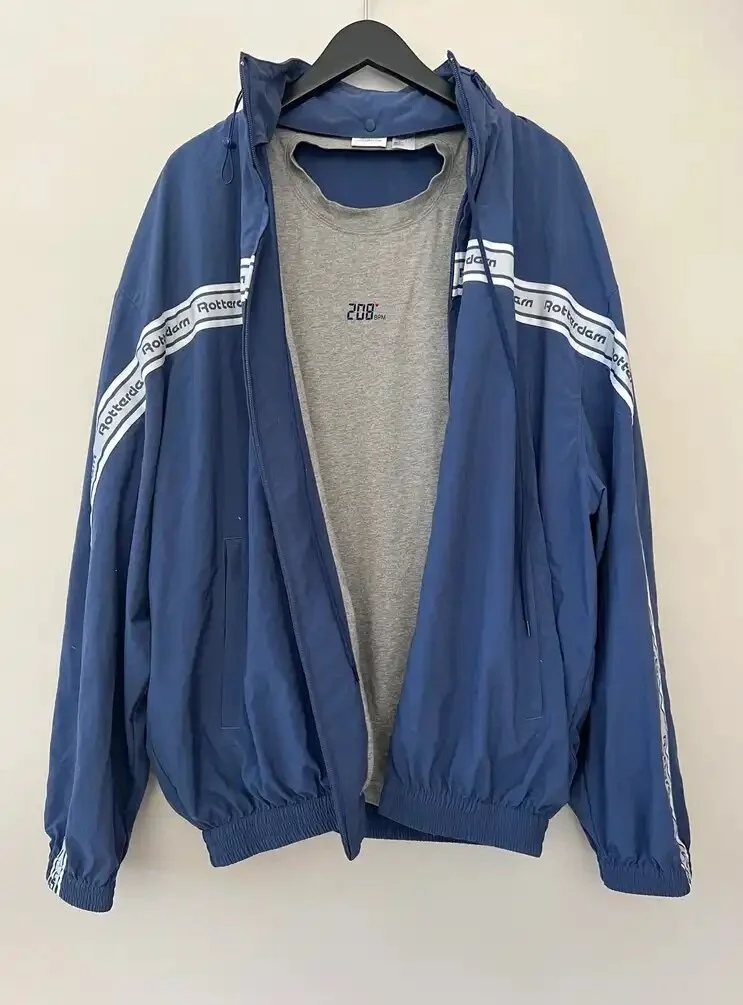 Vetements 208BPM Reebok Nylon Track Jacket W T shirt CONSUMED