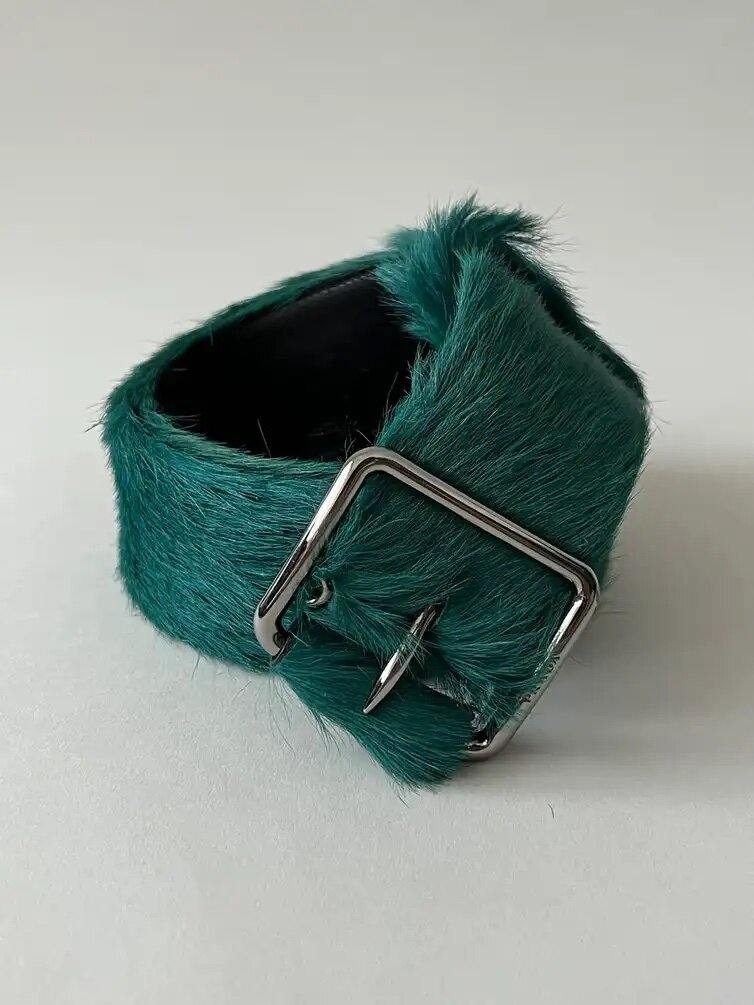 Prada Green Fur Belt AW17 — CONSUMED Prada Green Fur Belt AW17 — CONSUMED